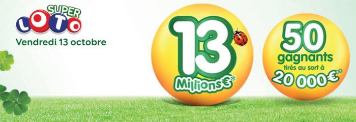 Super Loto du vendredi 13 octobre 2017
