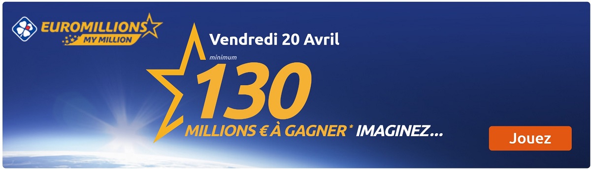 jouer à l'Euromillions du vendredi 20 avril 2018