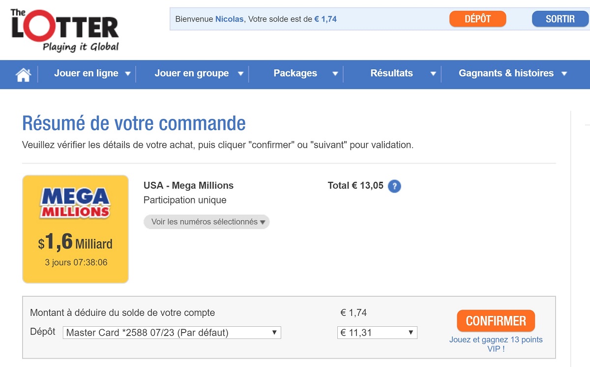 Paiement des grilles Mega Milions ce mardi 23 octobre 2018
