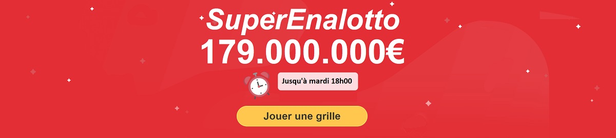 Jouer au tirage du SuperEnalotto du mardi 2 juillet 2019