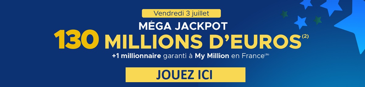 Jouer a Euromillions ce vendredi 3 juillet 2020