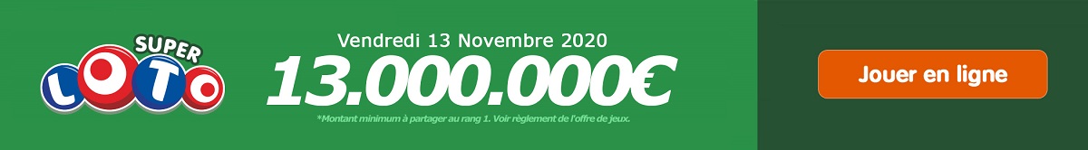 jouer au Super loto ce vendredi 13 novembre 2020