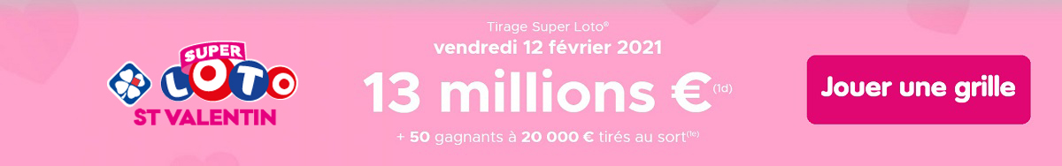 jouer au Super Loto de la Saint-Valentin 2021